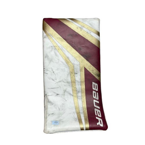 Bauer Supreme Mach - Bloqueur de gardien de but Pro Stock d'occasion (blanc/marron/or)
